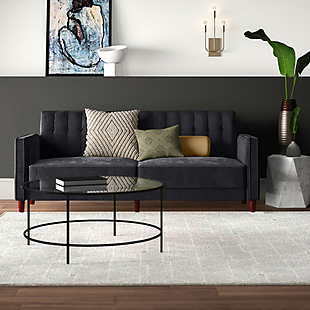 Velvet Convertible Futon Sofa $267