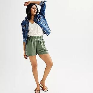 Sonoma Linen-Blend Shorts $19