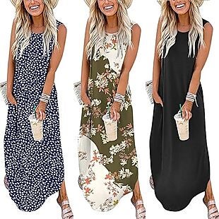 Maxi Dress with Pockets $30 in 20 Colors