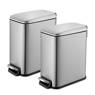 2pc Steel Trash Can Set $30 Shipped