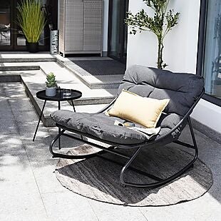 Padded Patio Rocking Chair $126 Shipped