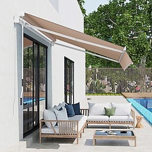 Retractable Patio Awning $106 Shipped