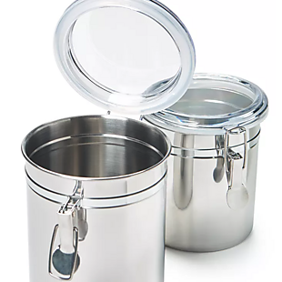 Stainless Food Canister Set $12