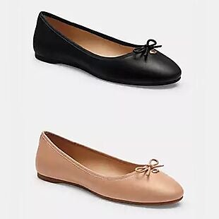 50% Off Coach Leather Ballet Flats