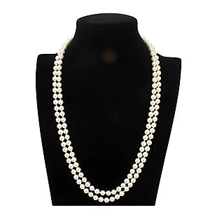 30" Shell Pearl Necklace $19 Shipped