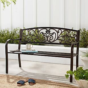 Outdoor Steel Bench $100 Shipped