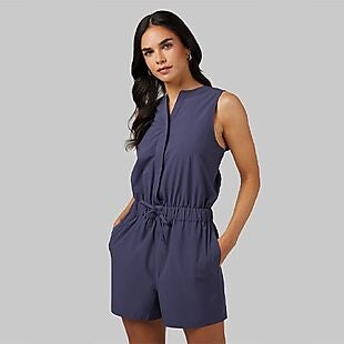 32 Degrees Stretch Romper w/ Pockets $13