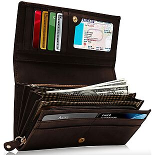 Leather Accordion Wallet $28