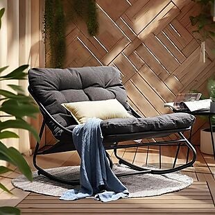 Padded Patio Rocking Chair $124 Shipped