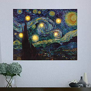 12" x 16" Lighted Canvas Art $19 Shipped