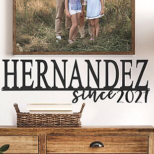 Personalized Family Name Sign $37 Shipped