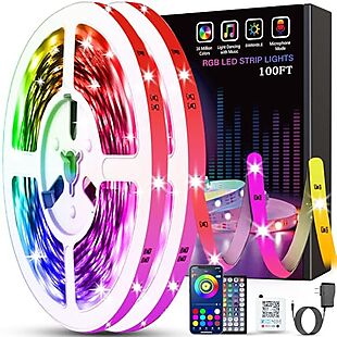 100' LED Smart Strip Lights $9