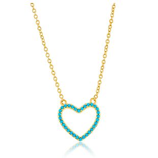 Turquoise Heart Necklace $11