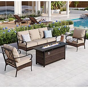 5-Seater Patio Set & Fire Pit $798