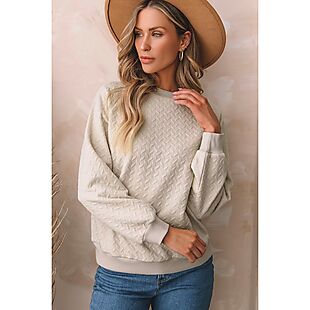 Textured Sweatshirt $26 Shipped