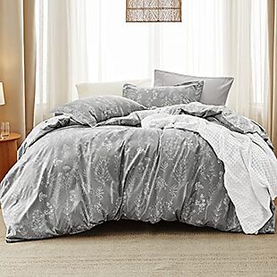 Bedsure Floral Queen Comforter Set $26