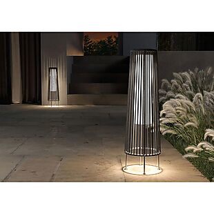 2 Solar Woven Floor Lamps $113 Shipped