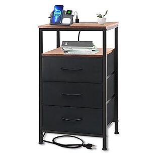 Nightstand with Charging $30 Shipped