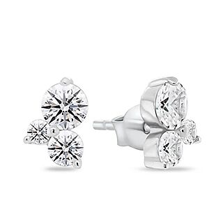 Silver & CZ Earrings $15 Shipped