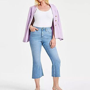 Macy's High-Rise Cropped Jeans $15