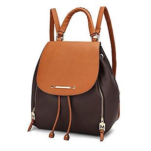 MKF Faux-Leather Backpack $44 Shipped