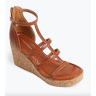 Women's Cork Wedge Sandals $12