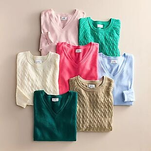 Sweaters from $20 at Kohl's