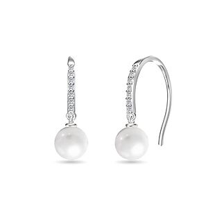 CZ & Pearl Earrings $15 Shipped