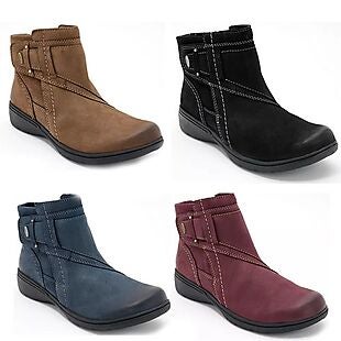 Clarks Leather Ankle Boots $60 Shipped