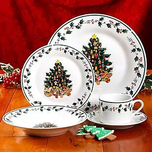 20pc Holiday Dinnerware Set $30 Shipped