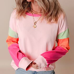 Women's Colorblock Top $26 Shipped