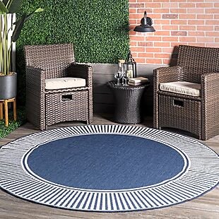 6" Round Indoor/Outdoor Rug $60 Shipped