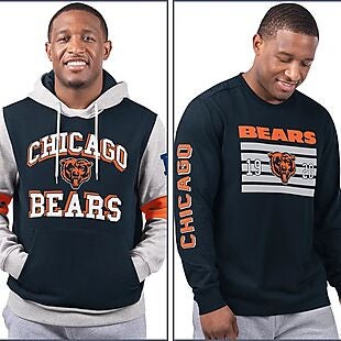 NFL Long-Sleeved Tee & Hoodie Combo $38