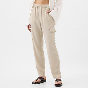 Gap Linen-Blend Cargo Pants $12 Shipped