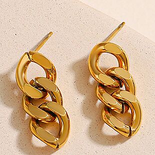 Chain Link Drop Earrings $11