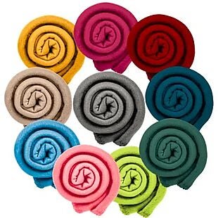 12pc Fleece Throw Blanket Sets from $51