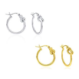 2pk Knot Hoops $15