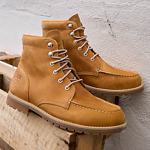 Timberland Leather OrthoLite Boots $80