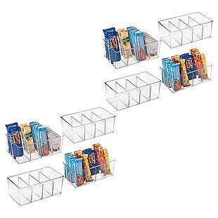 8pk Plastic Storage Bins $28