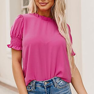 Puff-Sleeve Blouse $19