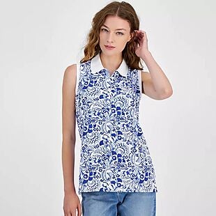 Tommy Hilfiger Printed Top $16