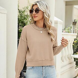 Women's Cropped Sweatshirt $13