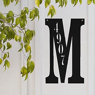 12" Steel Address Plaque $26