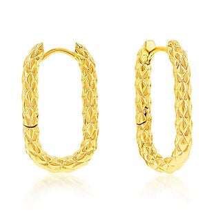 Gold-Plated Hoops $14