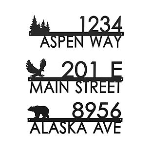 12" Steel Address Sign $22