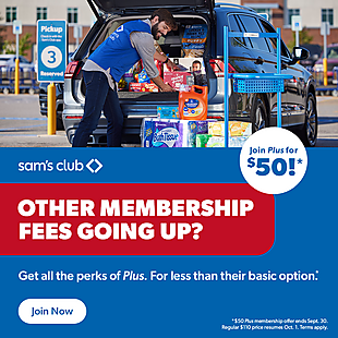 Sam's Club 1-Year Plus Membership $50