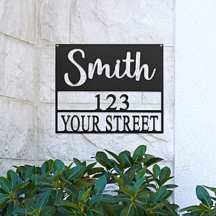 Custom Address Sign $30