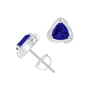 Sterling Silver & Blue Studs $14