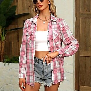 Women's Plaid Shirt $15