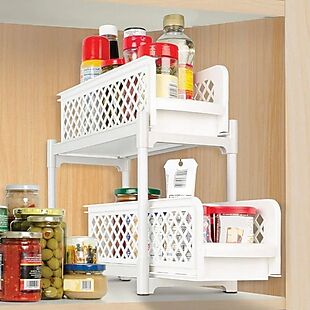 2pk 2-Tier Sliding Cabinet Organizers $25